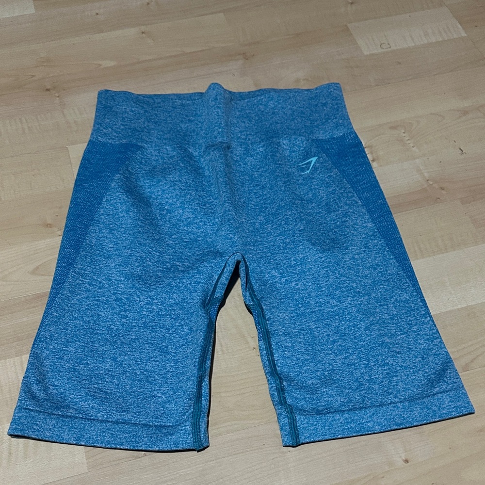 Gymshark Kids Blue Heathered Shorts